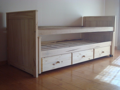 Cama Nido Con Cajoneras Con Guias Metalicas