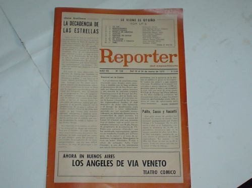 Reporter San Remo 1972 Festival Musica Lp Vinilo Rca Especta