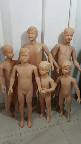 Maniquies De Niños Con Rostro De Plastico Duro!!!