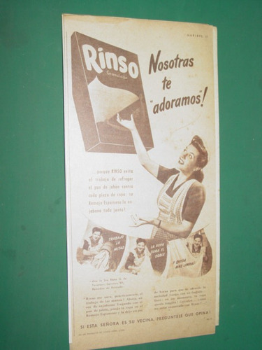 Publicidad Rinso Jabon Polvo Jabonoso Especial Caja Mod 7