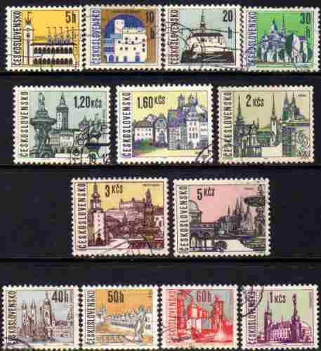 Checoslovaquia 2 Series Completas X 13 Sellos Ciudades 1965