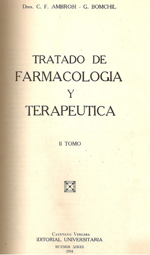 Tratado De Farmacologia Y Terapeutica