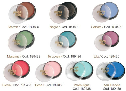 Imagen 2 de 4 de Maquillaje Artistico Al Agua Acuarelable Pintafan 4,5gr