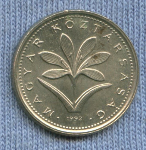 Hungria 2 Forint 1992 * Flor Nativa Del Lugar *