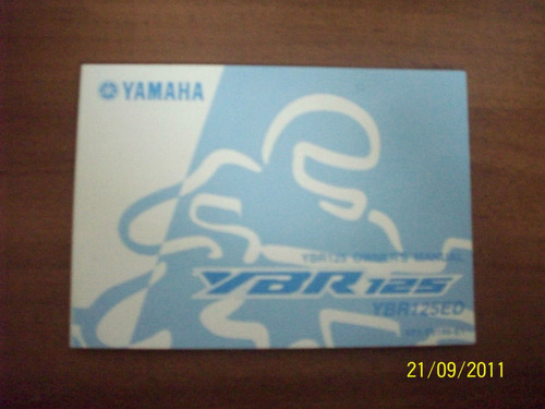Manual Original Yamaha 125 Full Y Base Chino. Linea 2013