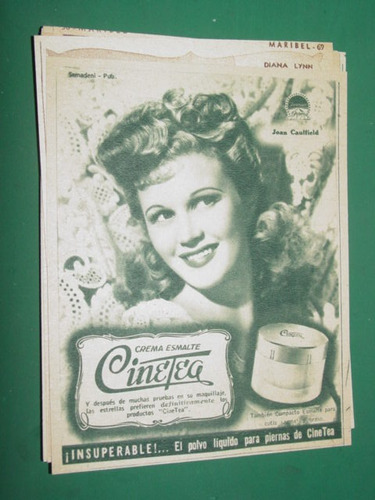 Jane Mansfield Publicidad Cinema Maquillaje Cremas Cinetea