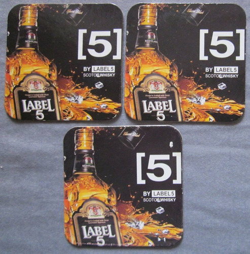 3 Posavasos De Whisky 5 Raros