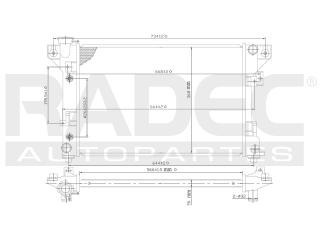 Radiador Chrysler Spirit 1994-1995 L4/v6 2.2/3.0l Automatico