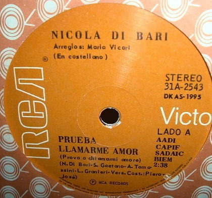 Nicola Di Bari En Cast Prueba Llamarme Amor Simple Argentino