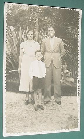 Fotografia Antigua Original Postal Familia Niño Foto Italia