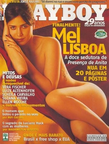 Revista Playboy Mel Lisboa Agosto 2004