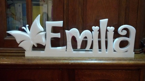 Imagen 4 de 8 de Carteles Polyfan 15 Cm Letras Corporeas Tu Nombre