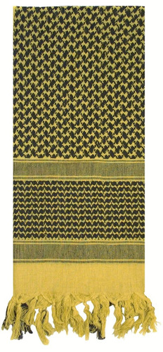 Shemagh Rothco Scarf Amarillo Con Negro