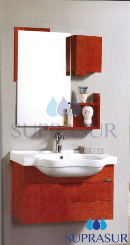 Mueble De Baño Con Mesada De Losa Y Botiquín