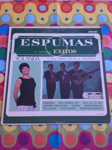 Yolanda Y Su Trio Perla Negra Lp Espumas Y Otros Éxitos 1967