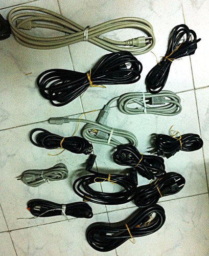 Lote De 81 Cables De Power De Computacion