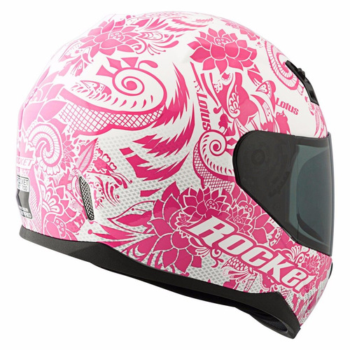 Casco De Mujer Joe Rocket Rkt700 Lotus  Mica Uv Anti Rayones