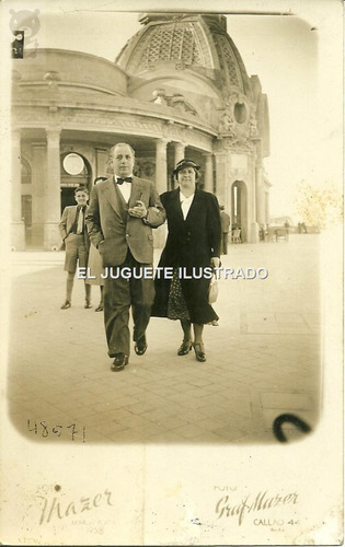 Foto Mazer Postal 1938 Mar Del Plata Antigua Fotografia Moda