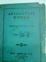 Comprar Libro Manual 100% De Despiece: Automóviles Dodge 1935\u002F38