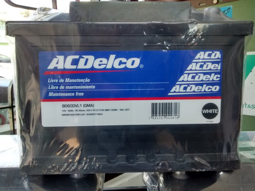 Bateria 12x60 Ac Delco Chevrolet Original