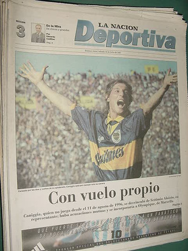 Nacion Deportiva 19/7/97 Caniggia Talleres Gimnasia Y Tiro