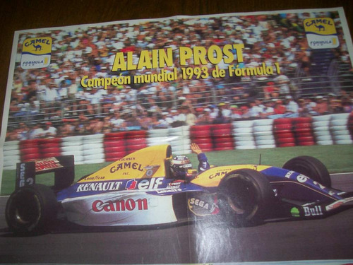 Poster Alain Prost Campeon 1993 Formula 1 Renault (035)