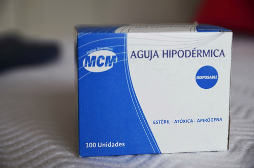 Agujas Hipodermicas Descartables Med: 0,5x16 0,8x40