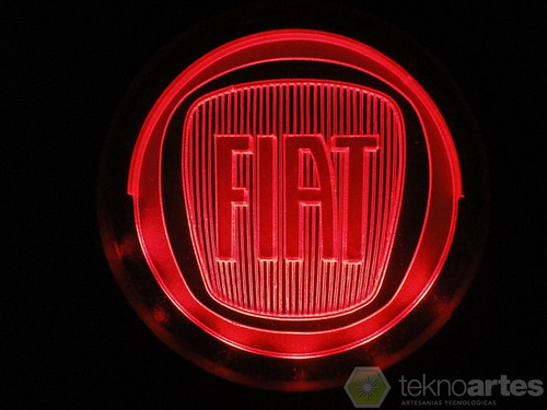 Insignia Luminosa Fiat - Logo Con Luces Led - Tuning