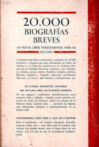 20.000 Biografìas Breves - Figuras De Todos Los Tiempos