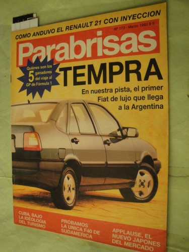 Parabrisas 173 Fiat Tempra Renault 21 Monza Xantia Applause