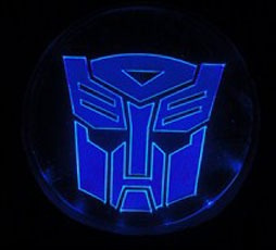 Insignia Luminosa  Transformers  - Emblema  Con Luz Led