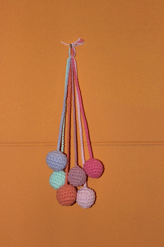 Tulmas Pompones Crochet Decoracion Infantil Bebes Babyshower