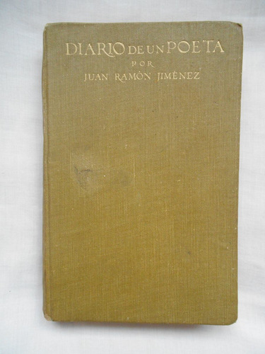 Antiguo Libro 1917 Juan Ramón Jiménez - Madrid