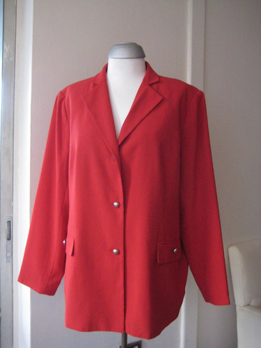 Chaqueta Rojo Italiano, Marca George, Talla Xl/ Xxl