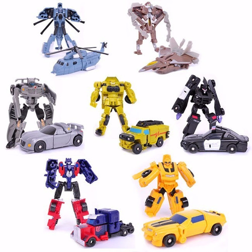 Colección (7) Figuras De Transformers Autobots Carros Robots