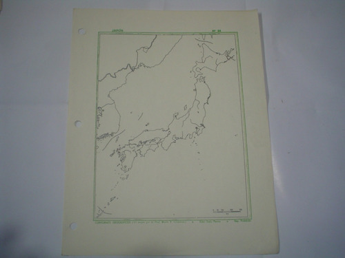 Japon Contornos Geograficos M T Grondona Della Penna Mapa