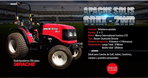 Imagen 5 de 16 de Tractor Apache 26gt 4wd