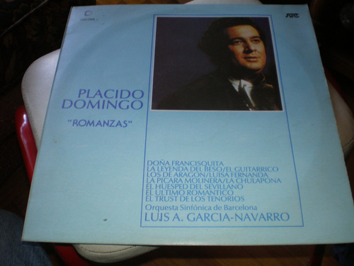 Lp Disco Vinilo Placido Domingo Romanzas Logo Atc