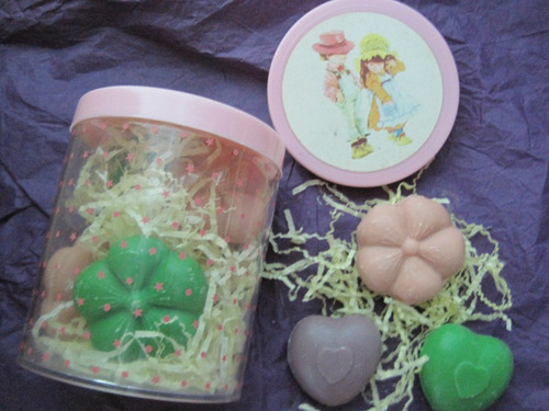 Imagen 2 de 2 de Jaboncitos Souvenirs En Pote Sarah Kay C/ 6 Jabones X 6 U.