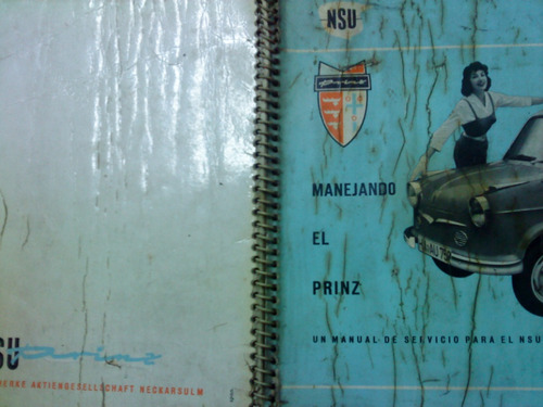 Antiguo Libro-manual Original De Usuario: Nsu Prinz 1958/9