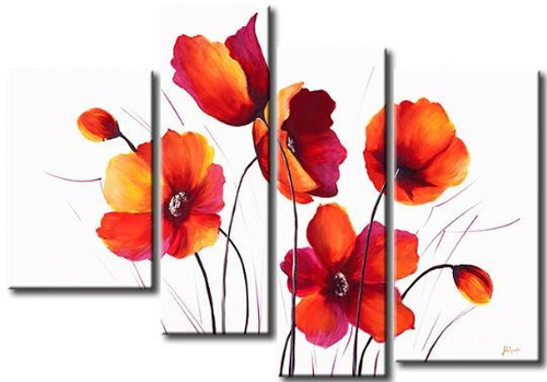 Cuadros Florales Dipticos Tripticos Modernos