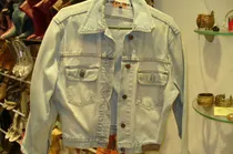Comprar Campera De Jean Stone O Little Stone Celeste No Tapado Origi