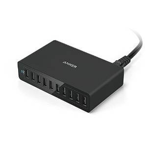 Anker Powerport 10 (60w 10 Puertos De Carga Usb Hub) Cargado