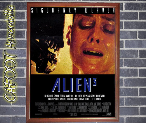 Pelicula Alien 3 Poster Enmarcado Sigourney Weaver