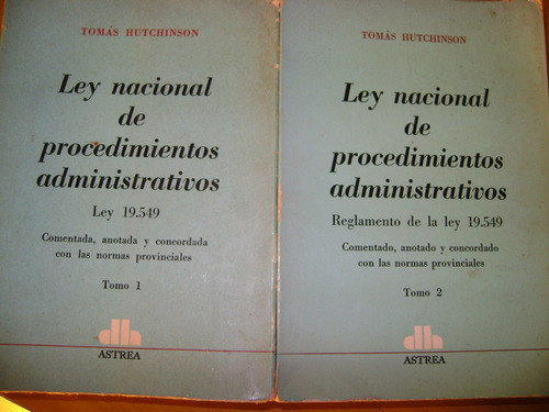 Ley Nacional  Procedimientos Administrativos 2 Ts-hutchinson