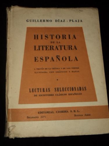 Historia De La Literatura Española -georges Clemenceau