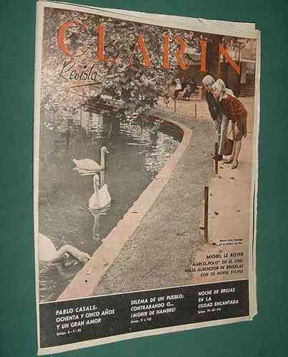 Clarin Revista -15oct61- Casals Chubut De Gaulle Greco
