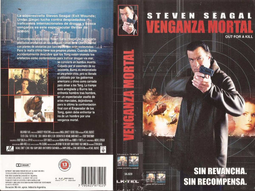 Venganza Mortal Vhs Steven Seagal Out For A Kill 2003 Accion