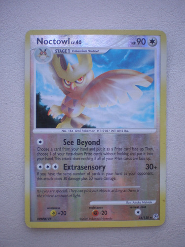 Noctowl Estrella Pokemon Foil Reverse Diamond & Pearl