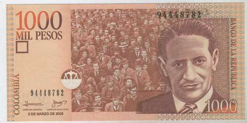 Nuevo Billete De Colombia 1000 Pesos Sin Circular